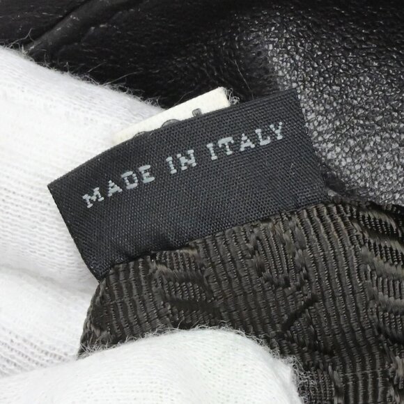 PRADA Logo Tessuto Shoulder Hand Bag Nylon Leather Brown Khaki GHW 81EE120 - Picture 10 of 16